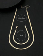 Cadena + Pulsera Tejido Serpiente Acero inoxidable