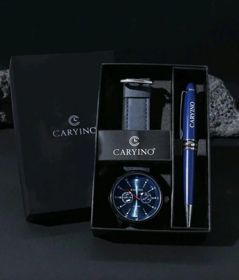 Reloj CARYINO Azul+ Boligrafo + Estuche GRATIS