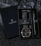 Reloj CARYINO Negro+ Boligrafo + Estuche GRATIS