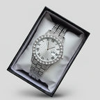 Reloj Cubano Plateado Plateado