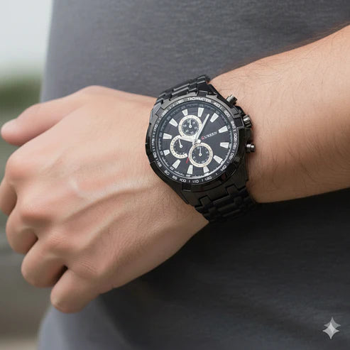 Reloj Curren 8023 Negro-Blanco