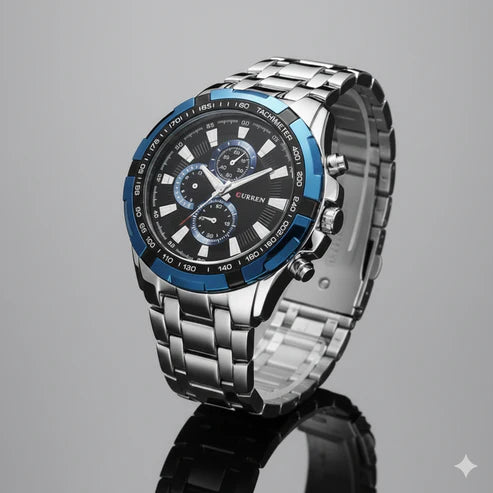 Reloj Curren 8023 Plateado-Azul Reloj Curren 8023