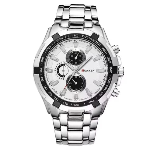 Reloj Curren 8023 Plateado-Blanco