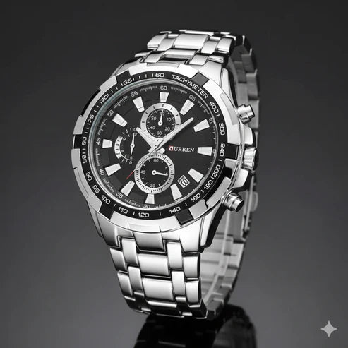 Reloj Curren 8023 Plateado-Negro