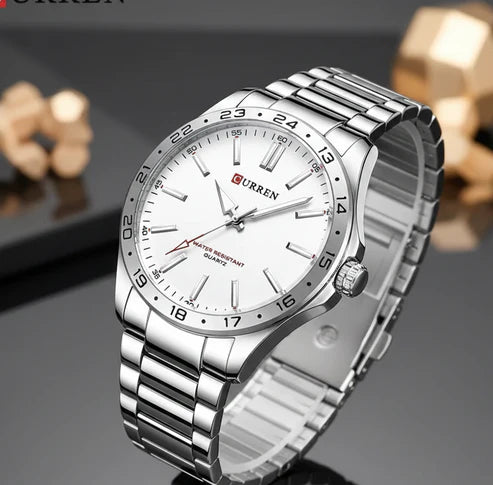 Reloj Curren 8452 Plateado-Blanco