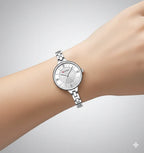 Reloj Curren Fememino Plateado Blanco 9097