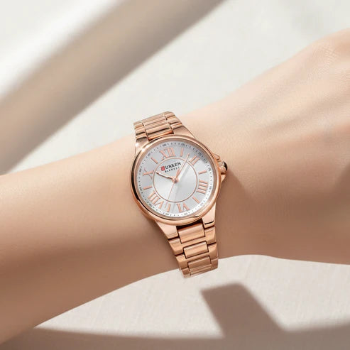 Reloj Curren Femenino Oro Rosa 9091