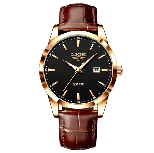 Reloj Lige (Cafe/Bronce/Negro)