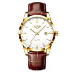 Reloj Lige (Cafe/Dorado/Blanco)