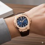 Reloj Poedagar Cuero (Cafe-Azul) + Caja Lujo Gratis