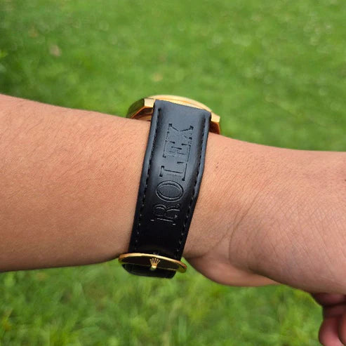 Reloj Rolex Cuero Day Date Negro+ Caja Rolex GRATIS