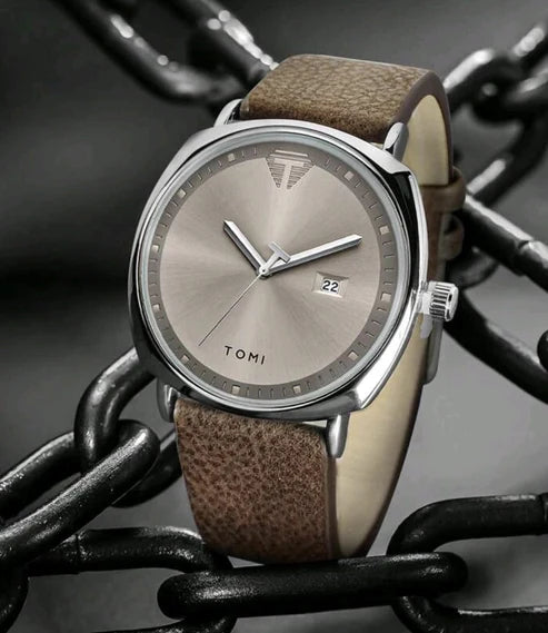 Reloj Tomi Cafe + Billetera + Lapicero + Estuche De Lujo Gratis