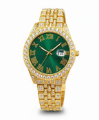 Reloj Cubano Dorado Verde