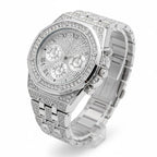 Reloj Cubano Octagonal Plateado