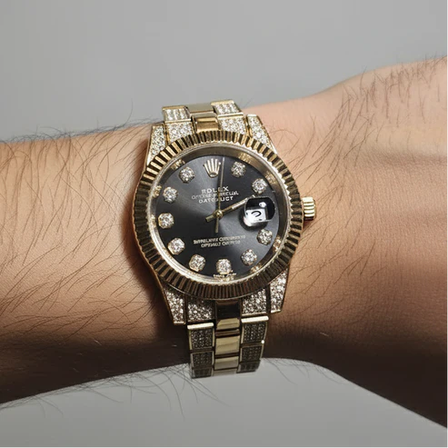 Rolex DateJust Dorado Negro