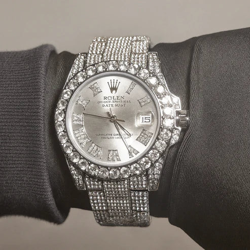 Rolex DateJust Plateado Cubano