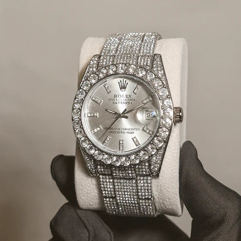 Rolex DateJust Plateado Cubano