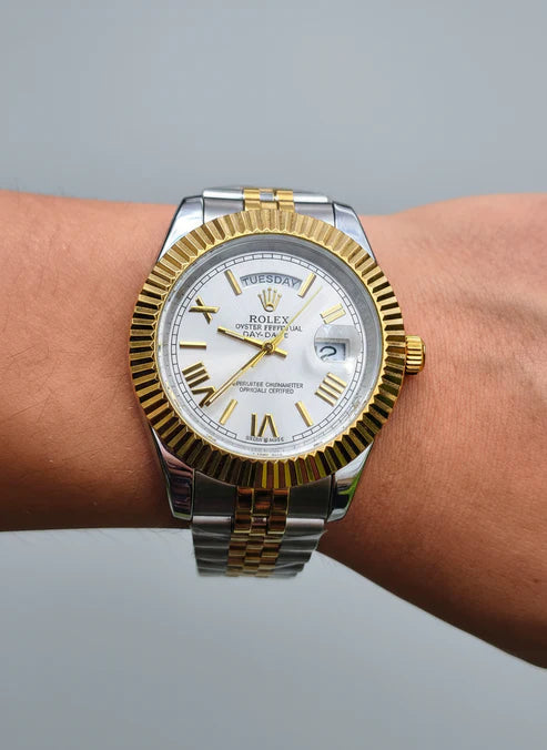 Rolex Day Date Oyster Perpetual Doble Calendario Bicolor