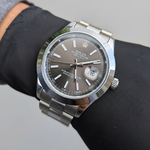Rolex Day Just Oyster Perpetual Plateado