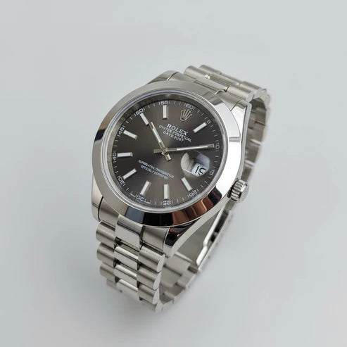 Rolex Day Just Oyster Perpetual Plateado