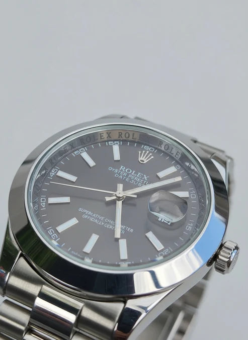 Rolex Day Just Oyster Perpetual Plateado