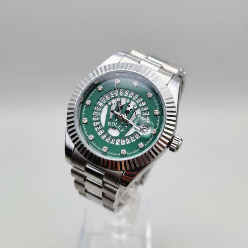 Rolex Verde Calendario Abierto